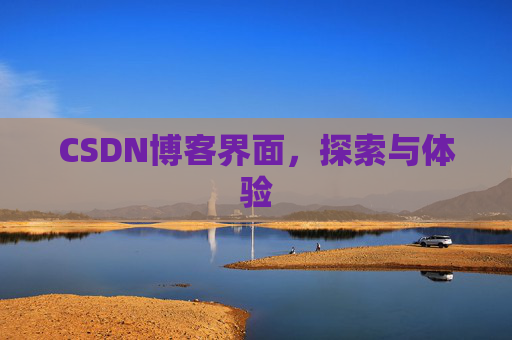 CSDN博客界面，探索与体验